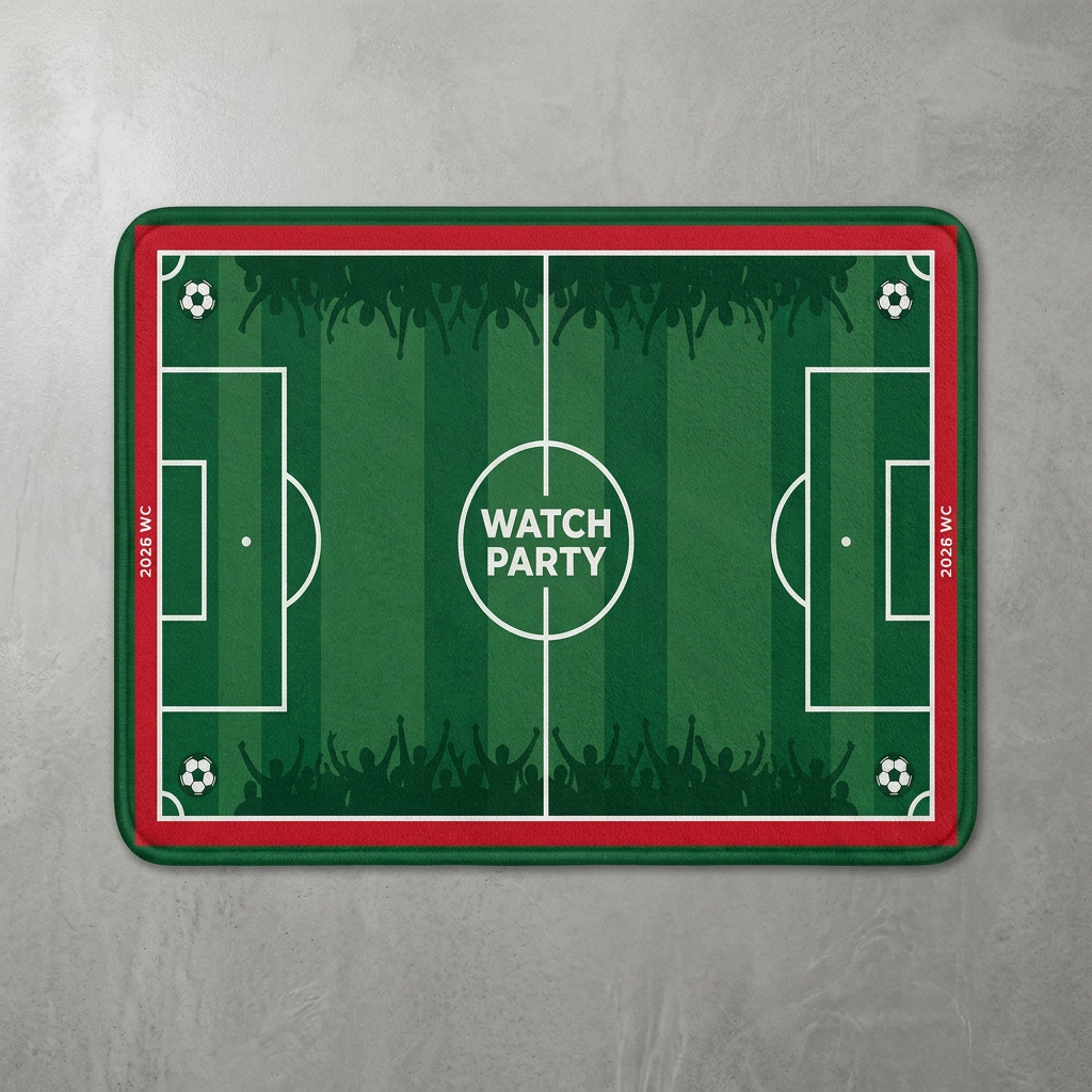 Sustainable Living Products - Football Field Pattern floor mat, suitable