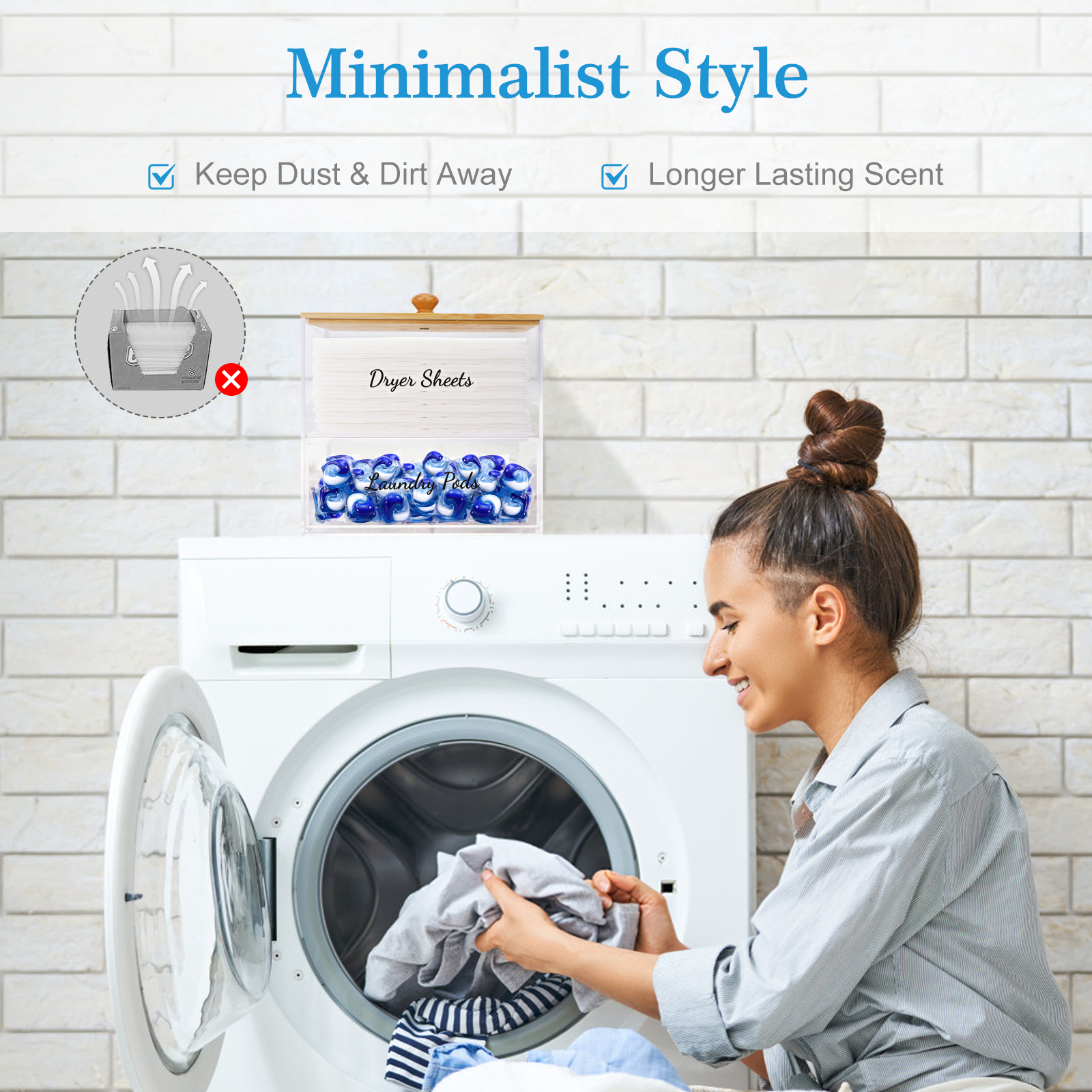Acrylic Laundry Pods Organizer - Laundry Strip Eco review and price
