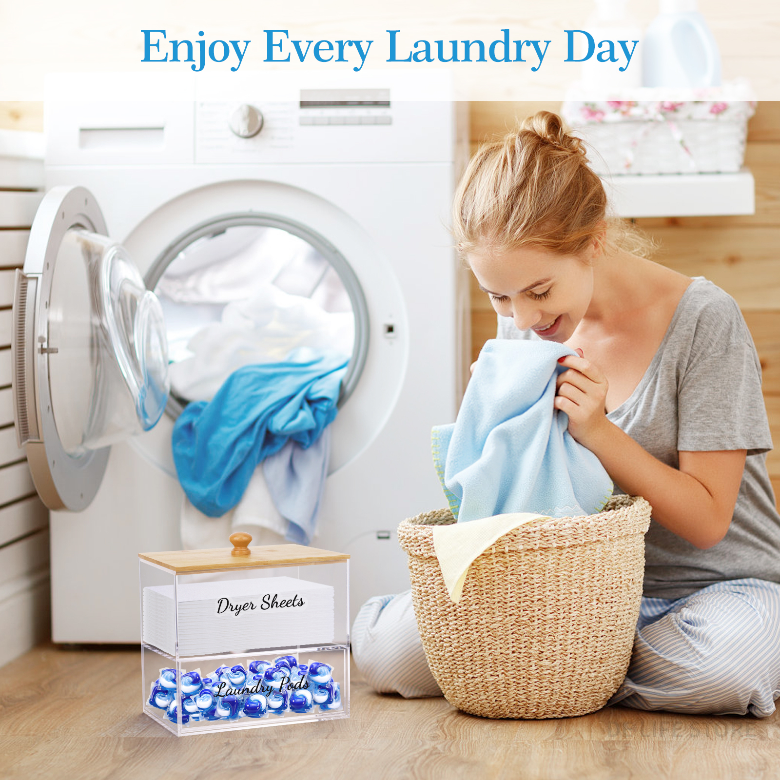 Acrylic Laundry Pods Organizer - Laundry Strip Eco review and price