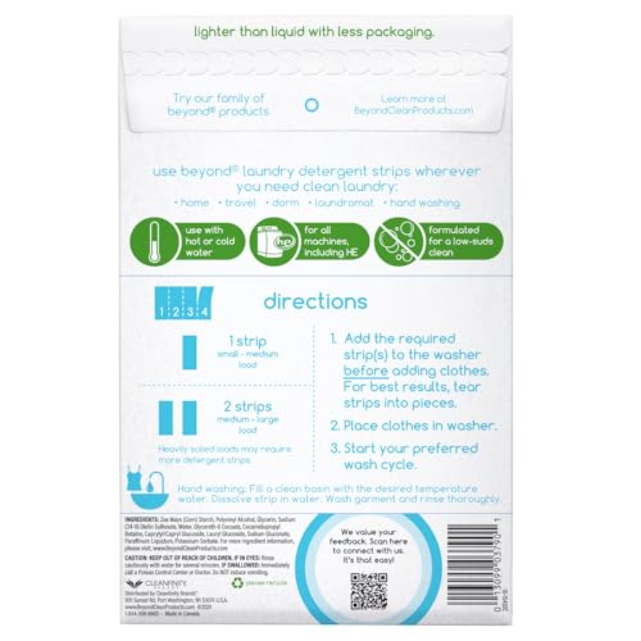 Beyond Laundry Detergent Strip - Laundry Strip Eco review and price