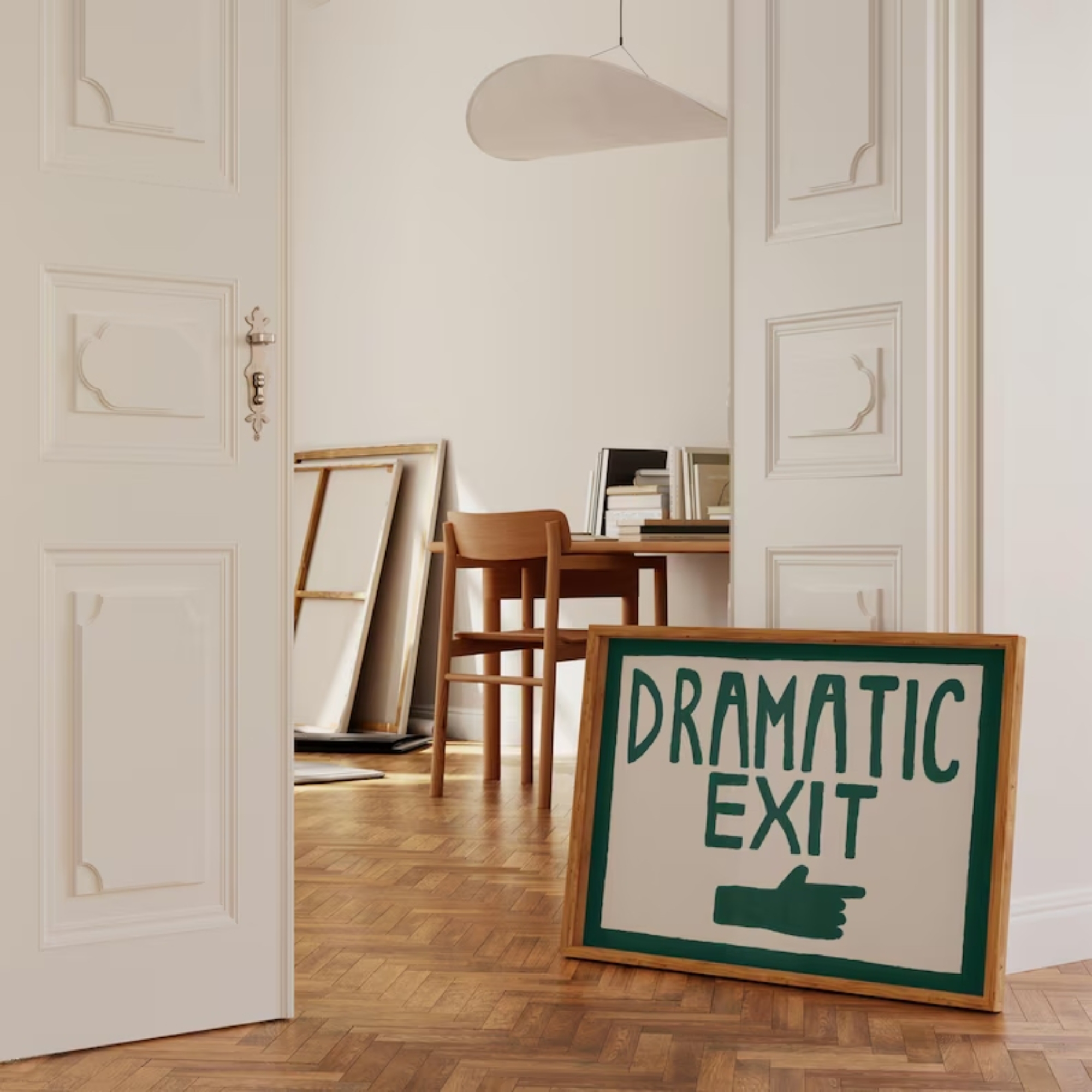 Funny Hallway Print Dark Green - Sustainable Living Products review and price